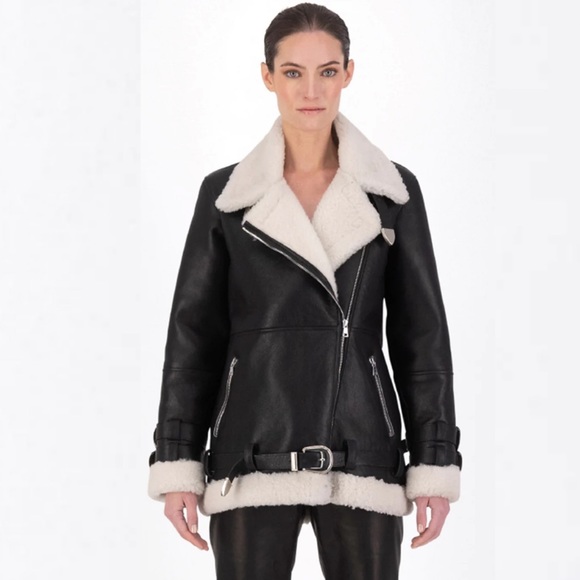 NWT DANCASSABWONDER LEATHER COAT